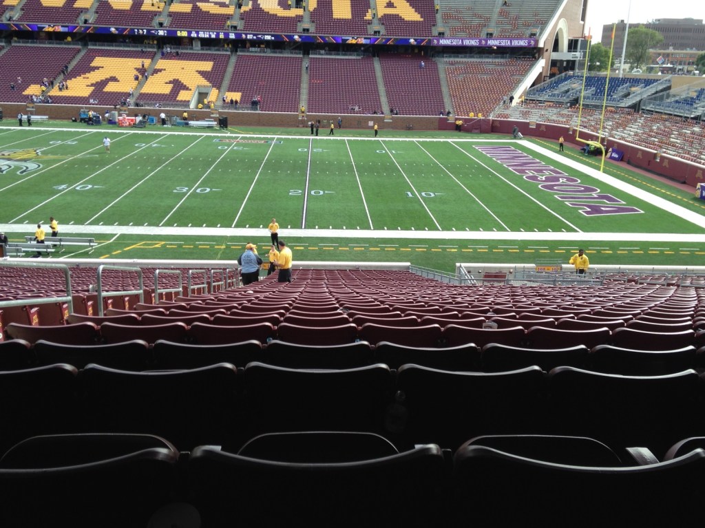 TCF Stadium after the game