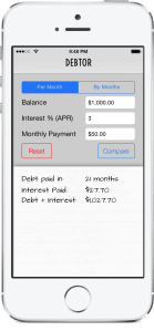 Debtor Calculations iPhone 5s